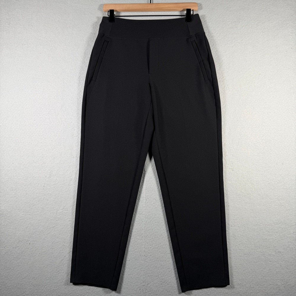 Athleta Brooklyn Ankle Pant Black Tapered Stretch Trousers 533636-03 Womens 4